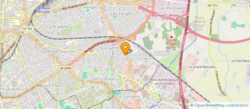 localisation de l'entreprise CABINET AUBERT à CLERMONT-FERRAND