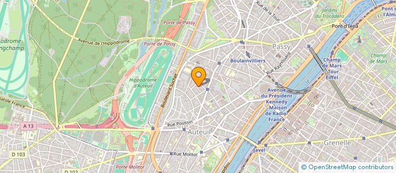 localisation de l'entreprise CABINET AUBRY & ASSOCIES  PARIS