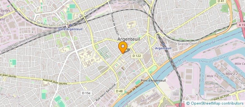 localisation de l'entreprise CABINET AUDIER GRIMA LEMOINE  ARGENTEUIL