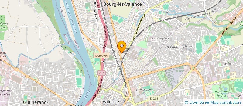 localisation de l'entreprise CABINET AUDIT CONSEIL DAUPHINE à BOURG-LES-VALENCE