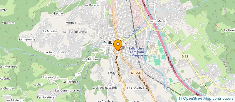 localisation de l'entreprise CABINET AUDOIN-GUENET SAVOIES  SALLANCHES