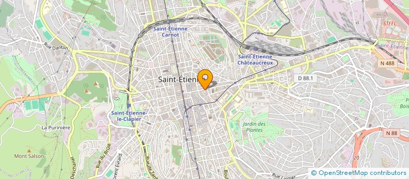 localisation de l'entreprise CABINET AUXIL MEDIC ROYON FAURE DURANTON  SAINT-ETIENNE