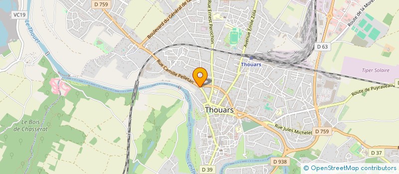 localisation de l'entreprise CABINET AVOCATS JOEL BAFFOU A M MARTIN à THOUARS