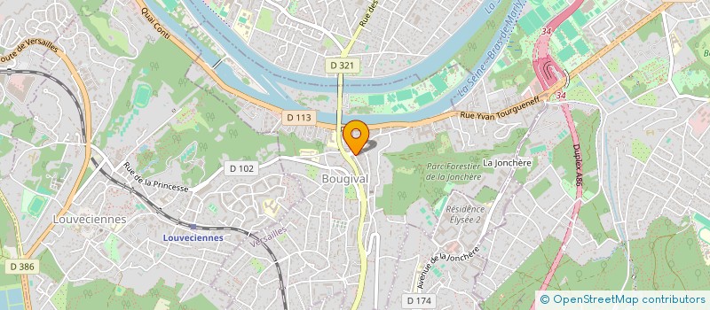 localisation de l'entreprise CABINET AXA SAILLANT-BERGER  BOUGIVAL