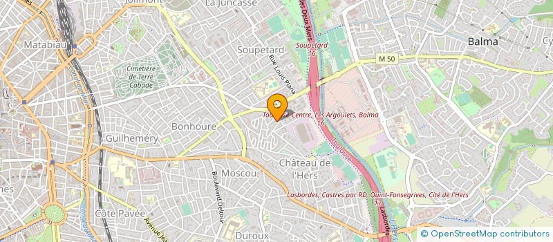 localisation de l'entreprise CABINET B à TOULOUSE