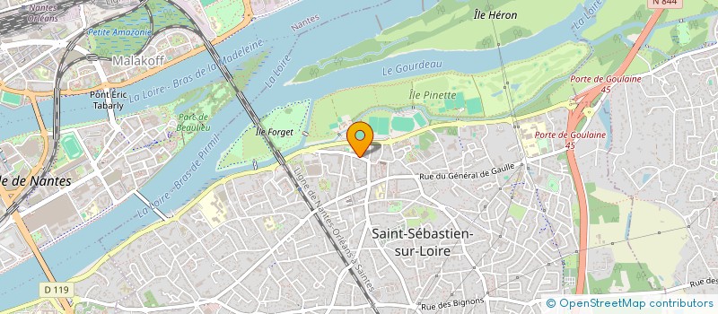 localisation de l'entreprise CABINET B.BOUTINOT à SAINT-SEBASTIEN-SUR-LOIRE