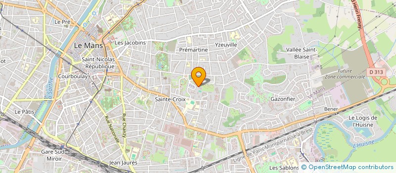 localisation de l'entreprise CABINET B. RIBOT à LE MANS