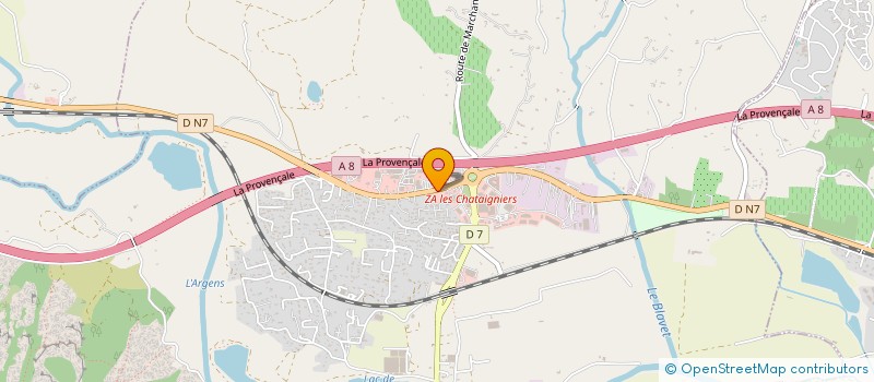 localisation de l'entreprise CABINET B.ROUGIER  ROQUEBRUNE-SUR-ARGENS