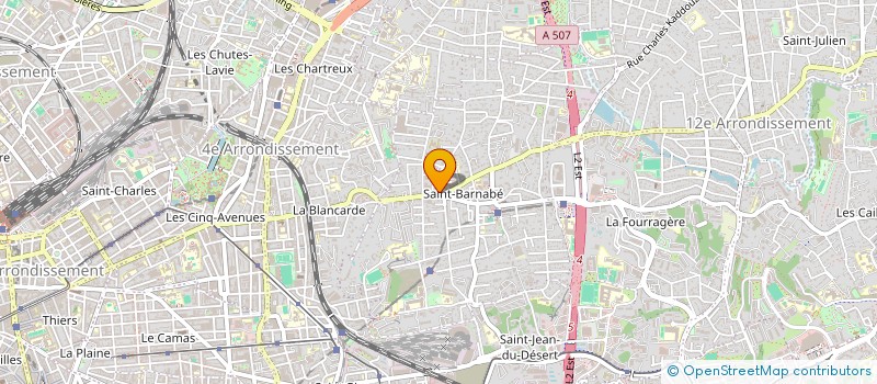 localisation de l'entreprise CABINET BACHELLERIE à MARSEILLE