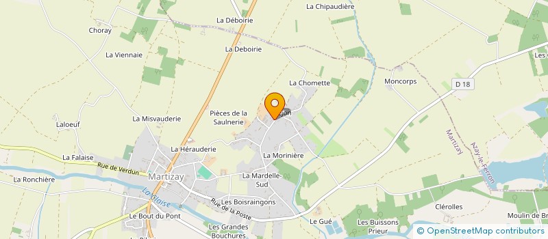 localisation de l'entreprise CABINET BARRAT ET LOUPIAS à MARTIZAY