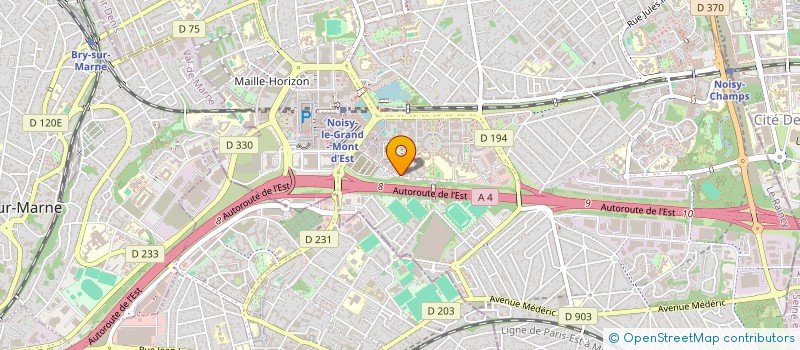 localisation de l'entreprise CABINET BARY ET ASSOCIES  NOISY-LE-GRAND