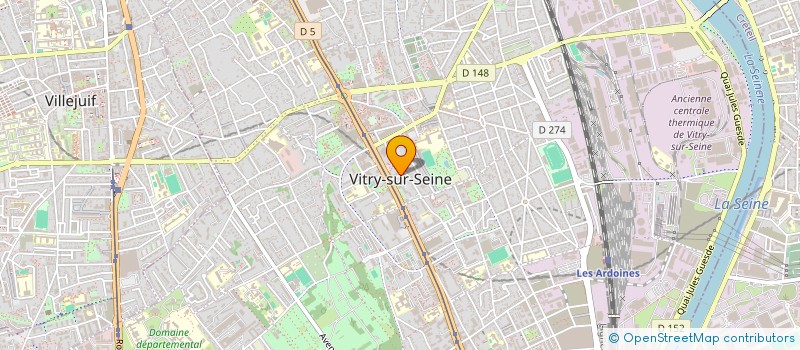 localisation de l'entreprise CABINET BASMA SANTE  VITRY-SUR-SEINE