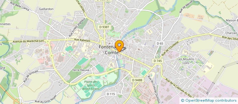 localisation de l'entreprise CABINET BATIOT à FONTENAY-LE-COMTE