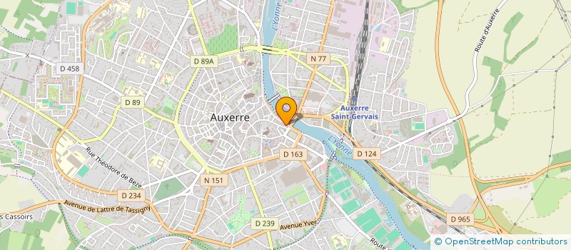 localisation de l'entreprise CABINET BAUGE à AUXERRE