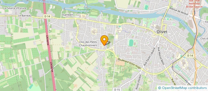 localisation de l'entreprise CABINET BAUME COURTAGE à OLIVET
