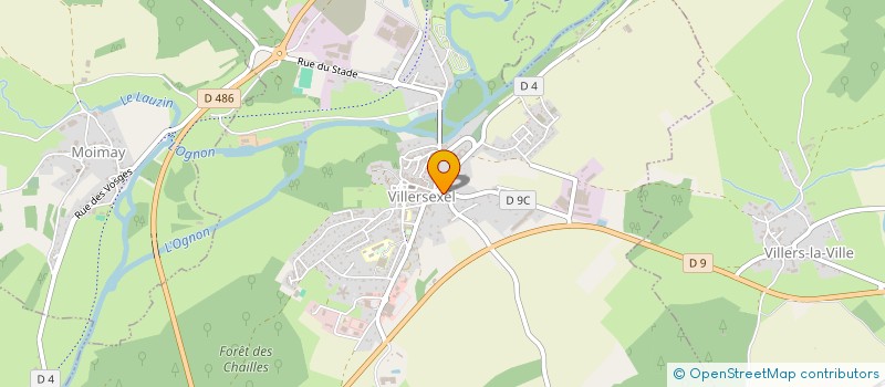 localisation de l'entreprise CABINET BCC  VILLERSEXEL