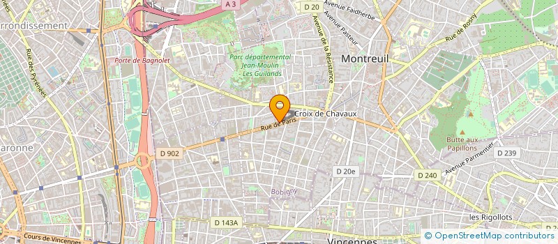 localisation de l'entreprise CABINET BEAUMARCHAIS IMMOBILIER à MONTREUIL