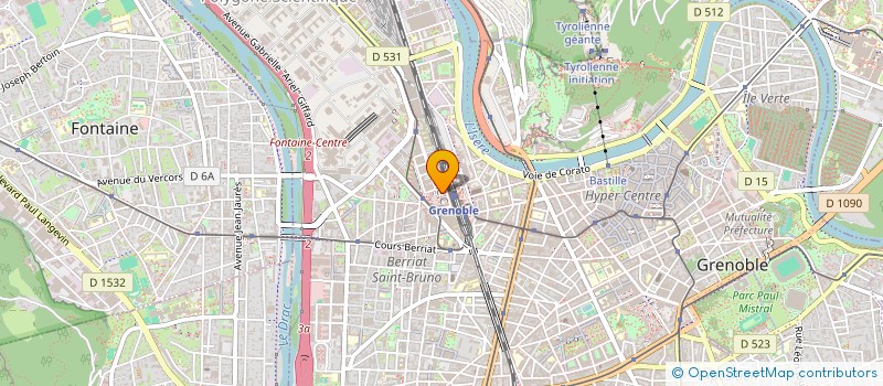 localisation de l'entreprise CABINET BEAUMONT à GRENOBLE