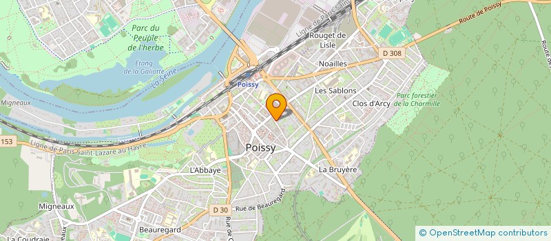 localisation de l'entreprise CABINET BEDDOUK à POISSY