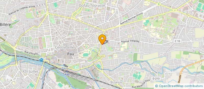 localisation de l'entreprise CABINET BEILLARD à PAU