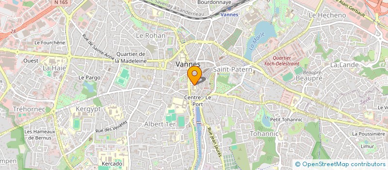 localisation de l'entreprise CABINET BELIARD SCHAEFFER SA à VANNES