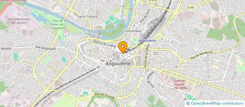 localisation de l'entreprise CABINET BENAITEAU IMMOBILIER à ANGOULEME