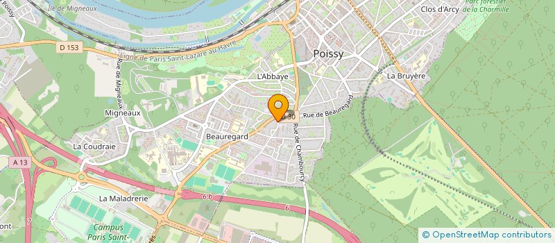 localisation de l'entreprise CABINET BENHAMOU ASSURANCES  POISSY