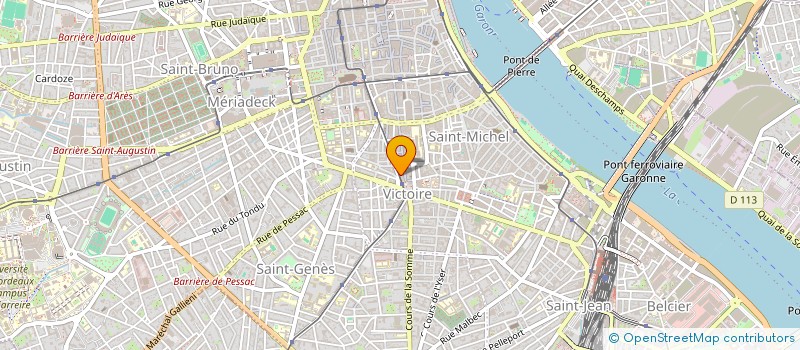 localisation de l'entreprise CABINET BERGAN GESTION  BORDEAUX