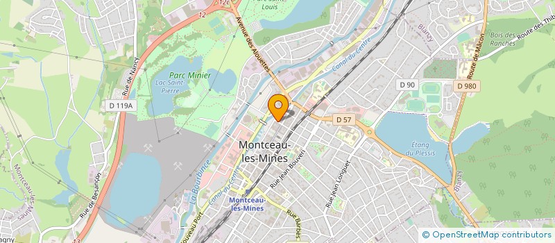 localisation de l'entreprise CABINET BERGER  MONTCEAU-LES-MINES