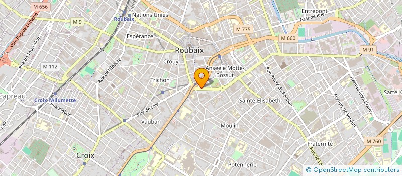 localisation de l'entreprise CABINET BERLEM GEOMATIC à ROUBAIX