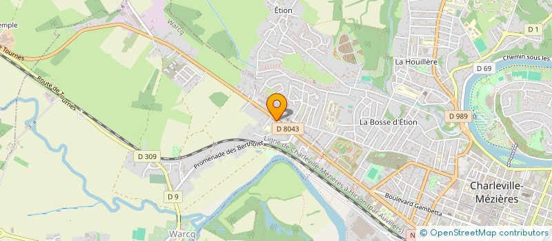 localisation de l'entreprise CABINET BERNARD PIERQUIN  WARCQ