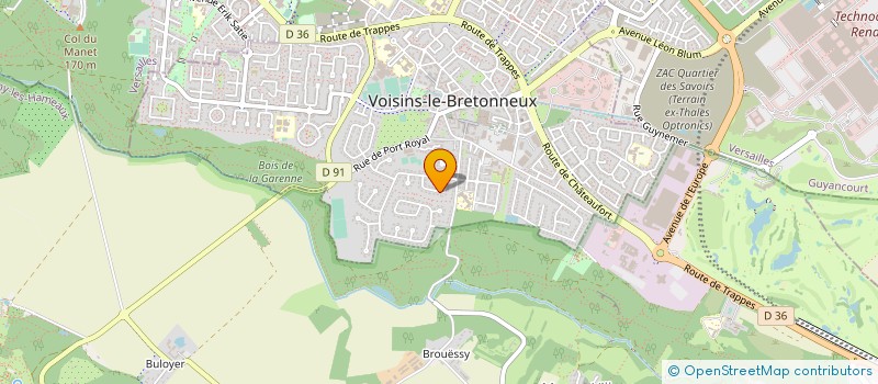 localisation de l'entreprise CABINET BERNARD RUFF SARL  LES MESNULS