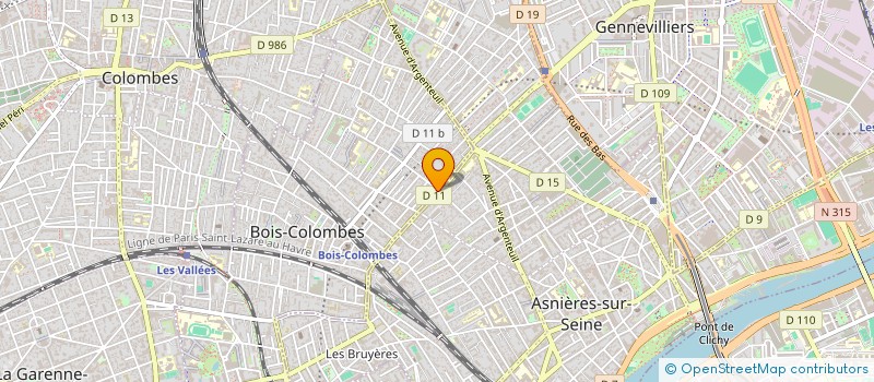 localisation de l'entreprise CABINET BERNET DUSSART à BOIS-COLOMBES