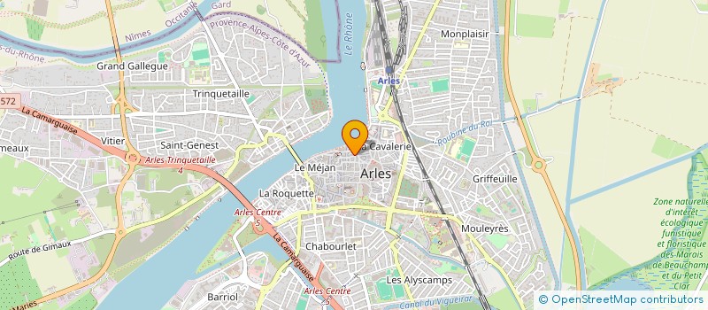 localisation de l'entreprise CABINET BERTAUD  ARLES