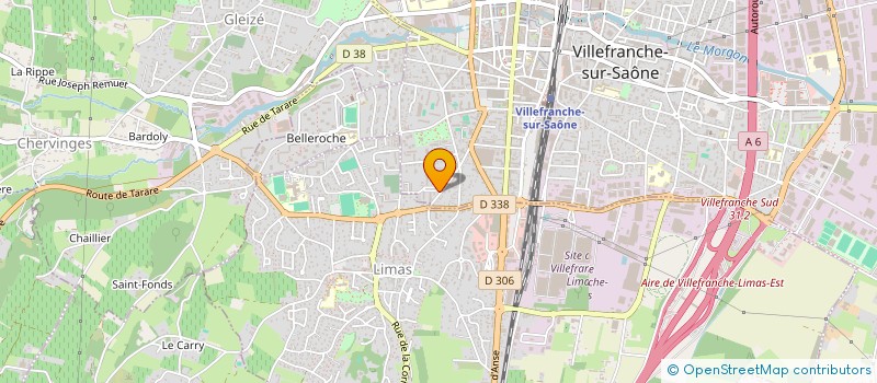 localisation de l'entreprise CABINET BERTHAUD à VILLEFRANCHE-SUR-SAONE