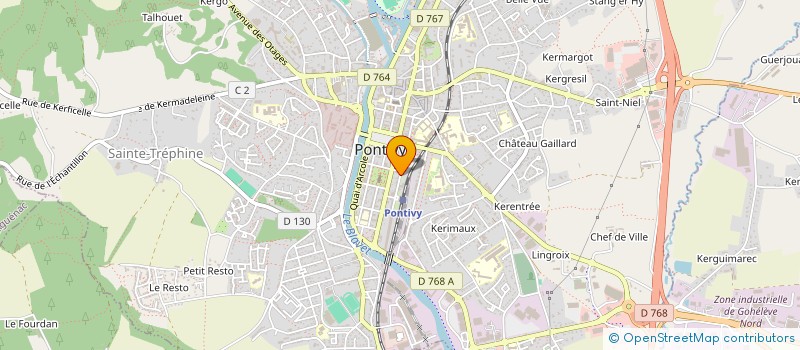 localisation de l'entreprise CABINET BERTRAND MORIN  PONTIVY