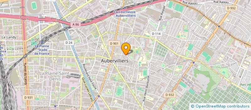 localisation de l'entreprise CABINET BILL SOFT CONSULTING à AUBERVILLIERS