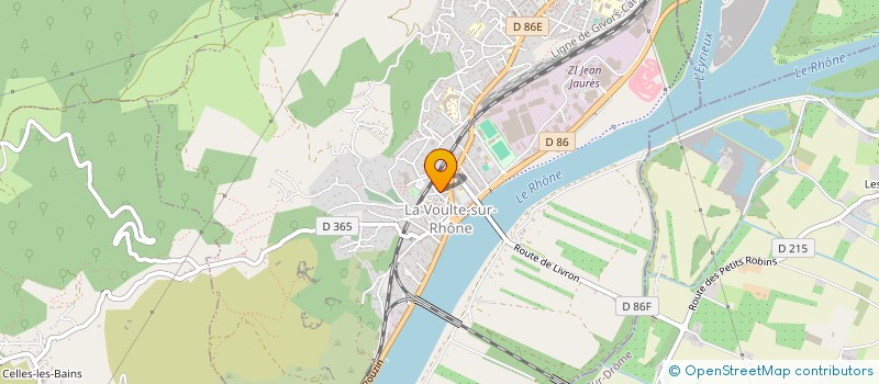 localisation de l'entreprise CABINET BILLON à LA VOULTE-SUR-RHONE