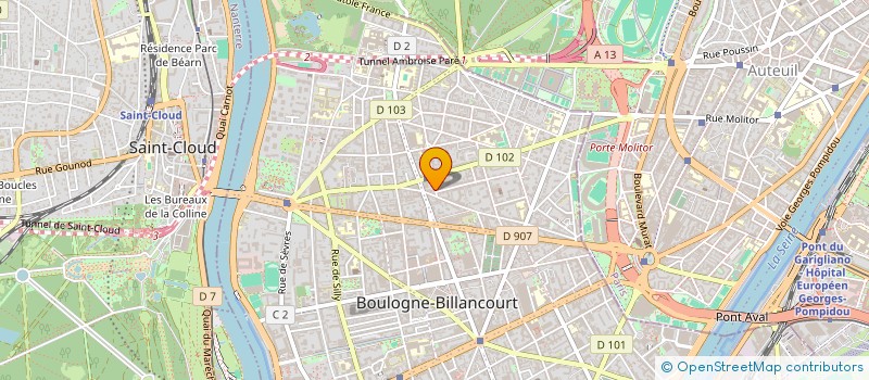 localisation de l'entreprise CABINET BODO  BOULOGNE-BILLANCOURT