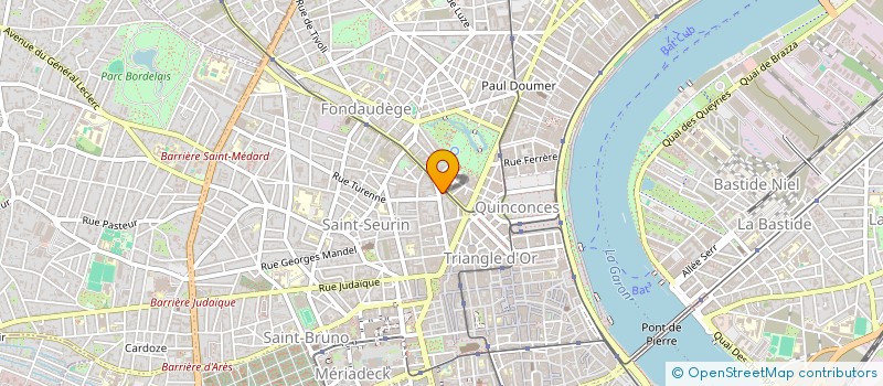 localisation de l'entreprise CABINET BORE à BORDEAUX