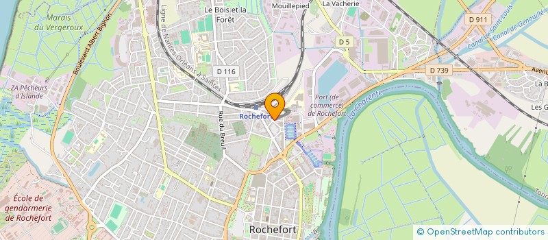 localisation de l'entreprise CABINET BOUGAINVILLE  ROCHEFORT