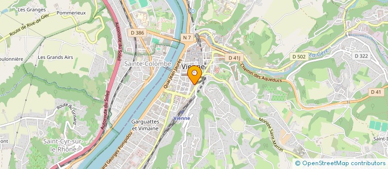 localisation de l'entreprise CABINET BOURDALEIX ET COMPAGNIE à VIENNE