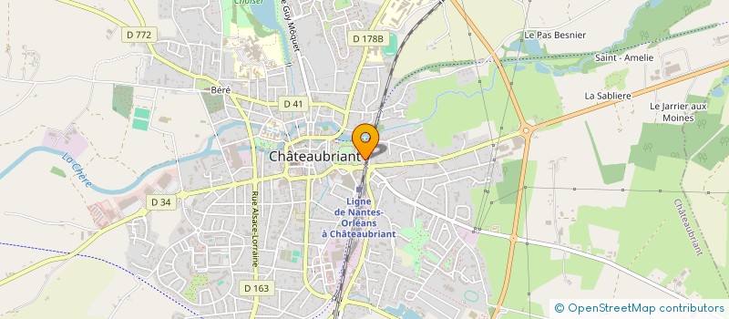 localisation de l'entreprise CABINET BOURGEAIS FORTIN à CHATEAUBRIANT