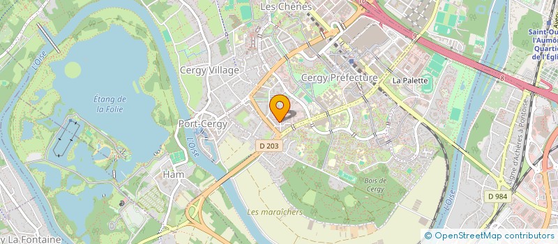 localisation de l'entreprise CABINET BOURLION à PONTOISE