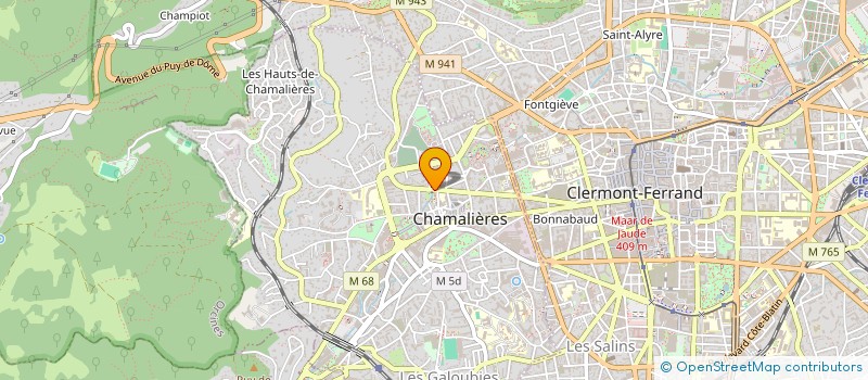 localisation de l'entreprise CABINET BOUSQUET  CHAMALIERES