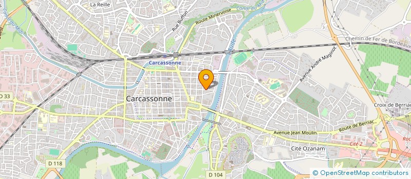 localisation de l'entreprise CABINET BRAHEM - GUENERET à CARCASSONNE