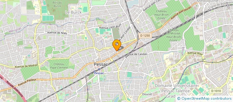 localisation de l'entreprise CABINET BRIAND  PESSAC