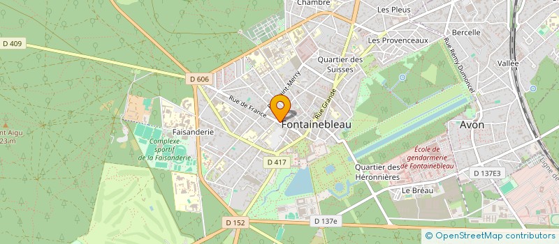 localisation de l'entreprise CABINET BRIE GATINAIS à FONTAINEBLEAU