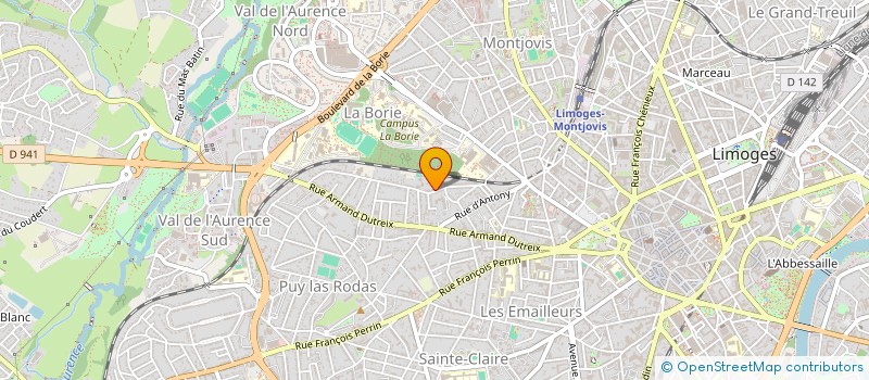 localisation de l'entreprise CABINET BUISSON CONSEILS EXPERTISES  LIMOGES