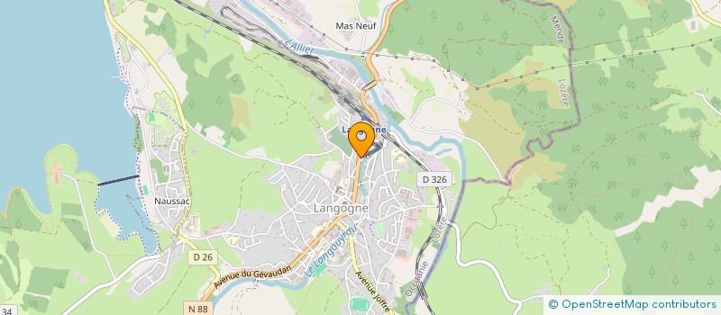 localisation de l'entreprise CABINET BUISSON TALANSIER TURC  LANGOGNE